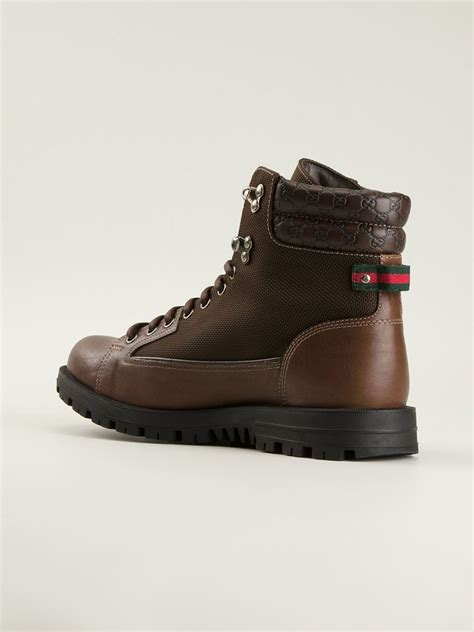 mens gucci timberland boots|gucci military boots.